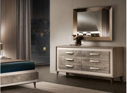 Commode Armoire Miroir Meubles Design Meubles Porte-manteau Ensemble de 2 pièces arredoclassic