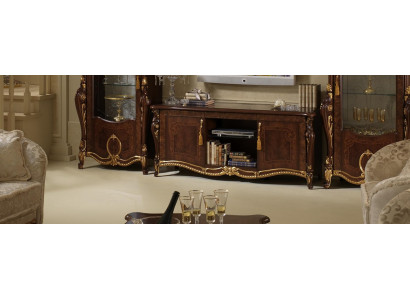 Meuble télévision Design Buffet télévision Mur Brillant Bas Luxe Commode Armoire Nouveau Planche