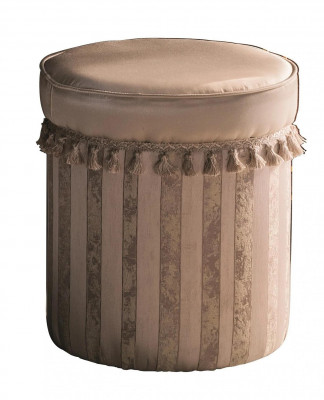 Tabouret de design Repose-pieds revêtement design Ottoman Tabouret Siège Textile Chaise longue Pouf