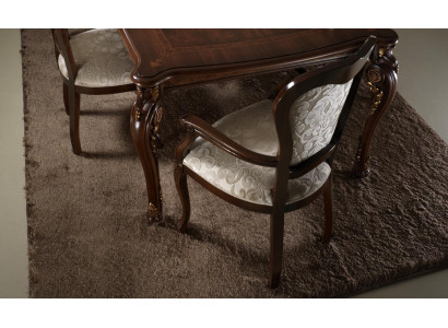 Chaise de salle à manger Classic r 1x Fauteuil inclinable Lounge Club avec accoudoirs Luxe neuf