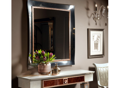 Classique Grand Miroir Miroir mural Miroir suspendu Cadre en bois Porte-manteau neuf