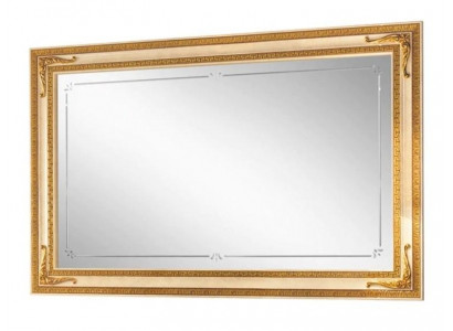 Classique miroir mural en cadre de bois meuble miroir Or 170x110 cadre en bois mural