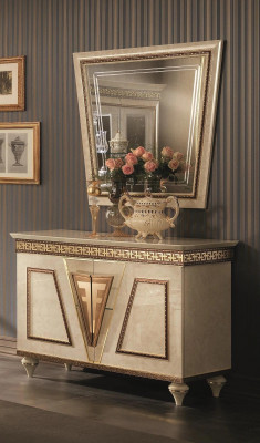 Miroir classique de luxe Console Chambre Style Moderne Miroir Mural en Verre