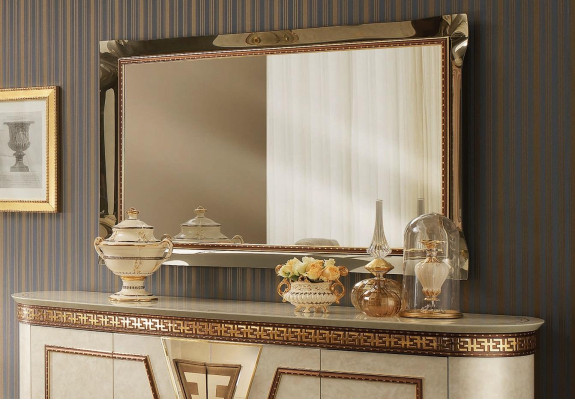 Miroir Miroir mural Miroir de couloir Salle de bain Couloir Décoration murale en bois Baroque