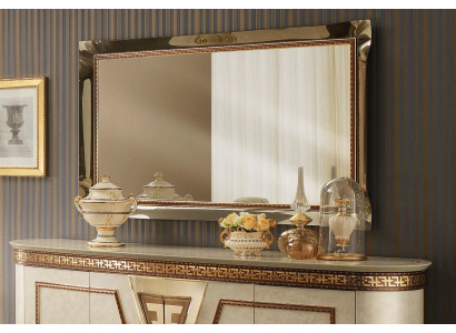 Miroir Miroir mural Miroir de couloir Salle de bain Couloir Décoration murale en bois Baroque
