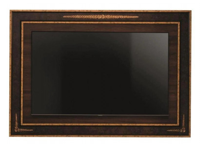 Revêtement de panneau mural TV en bois Baroque Meuble TV de luxe pour salon.