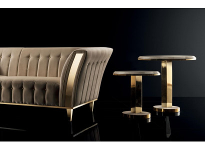 Table d'appoint ronde Table Basse Canapé Salon Design Tables Rondes Mobilier