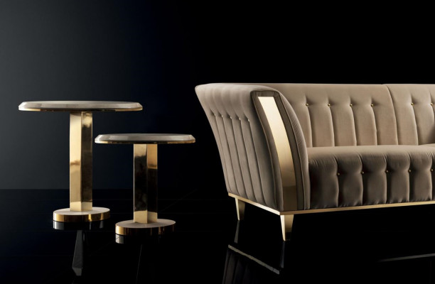 Table basse Table de canapé design de luxe Table d'appoint Table ronde pour salon