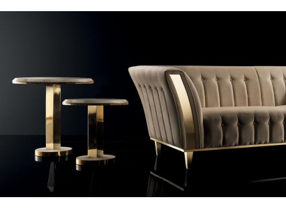 Table basse Table de canapé design de luxe Table d'appoint Table ronde pour salon