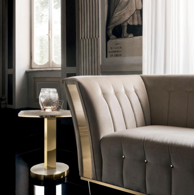 Table basse Table de canapé design de luxe Table d'appoint Table ronde pour salon