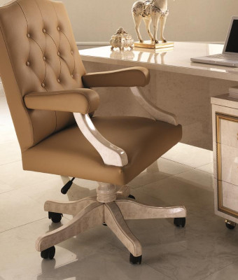 Chaise exécutive Chaise de bureau Chaise de bureau Chaise de bureau en cuir de chef Baroque Rococo Designer
