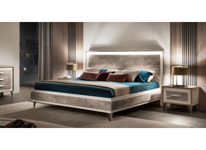 Lit rembourré 180x200 Lit double Lit d'hôtel Chambre à coucher Lits arredoclassic