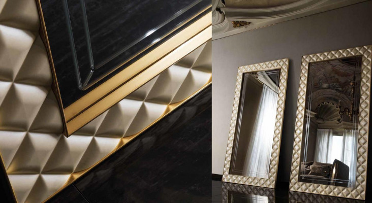 Miroir debout Grand miroir XXL royal Rococo Baroque Art Nouveau designer