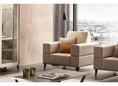 Fauteuil Relax en cuir Lounge Club Rembourrage Canapé Canapé-lit de luxe Meubles arredoclassic