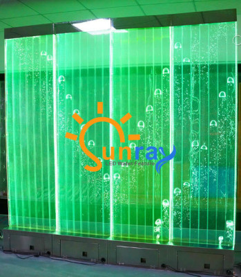 Panneau mural de séparation mur d'eau mur d'eau LED mur d'eau design éclairé