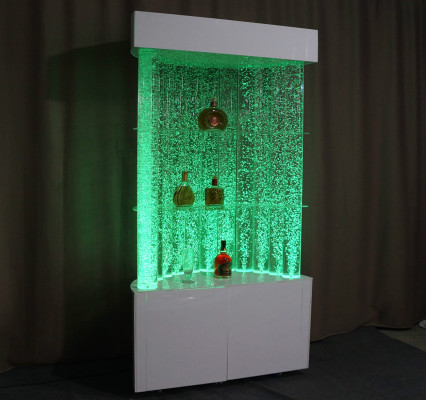 Étagère LED Barre Mur d'eau Colonne Décoration Murs d'eau Illuminés Comptoir de Bar