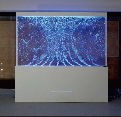 Conception de la cloison de la colonne en acier inoxydable de la colonne d'eau Murs Mur de LED