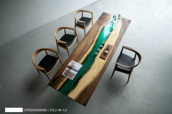 Tables de luxe Table de conférence Table rivière Table en bois massif Table rivière solide