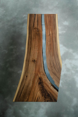 Table de rivière Table basse en résine époxy Tables massives 240x100 table de rivière