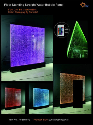 Panneau mural partition mur d'eau LED mur d'eau design décoratif illuminé