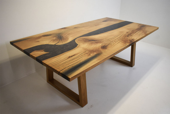 Table de réunion Table à manger Table de designer fait main Contemporaine