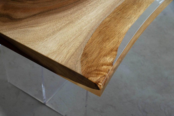 Table à manger Eau de mer Rivière Bois véritable Table de rivière 220x90 Tables