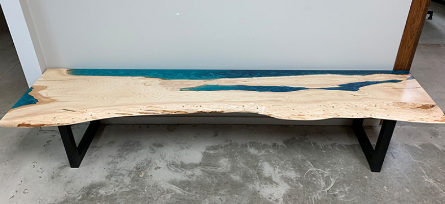 Console table sideboard table en époxy console murale tables en époxy nouvelle