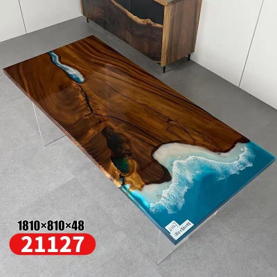 Table à manger Table de rivière Table en bois massif Table 181x81cm Tables solides