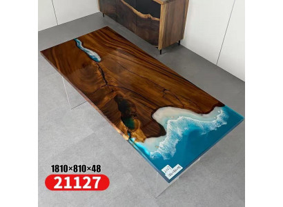 Table à manger Table de rivière Table en bois massif Table 181x81cm Tables solides