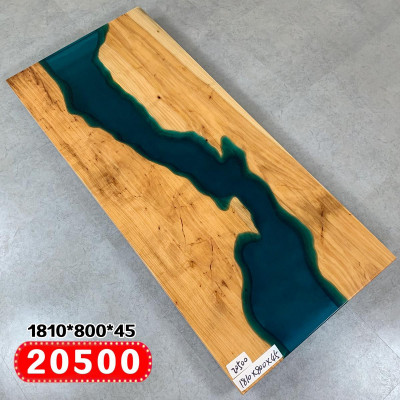 Table à manger Design Table Résine Tables Modernes Rivière Mer Meubles 181x80