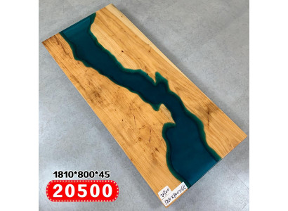 Table à manger Design Table Résine Tables Modernes Rivière Mer Meubles 181x80
