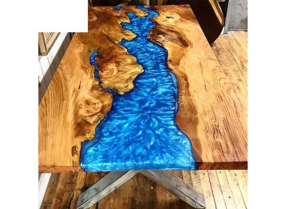 Table basse Table de rivière Table en bois massif Table de rivière 120x90 Tables solides