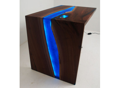 Table sur mesure Résine époxy Table de rivière en résine époxy Bois naturel Prix 1m²
