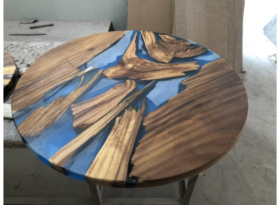 Tables rondes Table à manger Table de design Moderne Rivière de mer Meubles 90 cm
