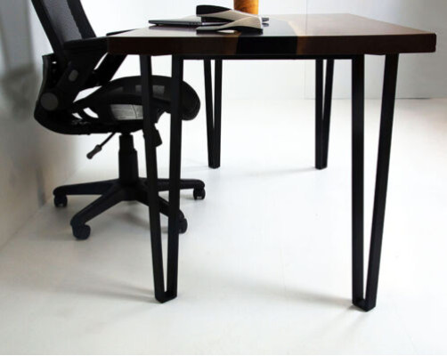 Table en résine époxy sur mesure Table en bois massif Rivière Époxy Prix 1m² Tables Résine