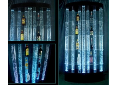 Colonne Murale Led Étagère de Bar à Eau Comptoir de Colonne d'Eau Designer