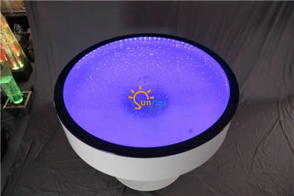 Table ronde Table de bar Tables rondes LED Jeu d'eau éclairé par LED