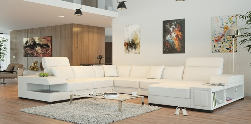 Mobilier de salon Canapé d'angle en U moderne Design élégant pour votre maison