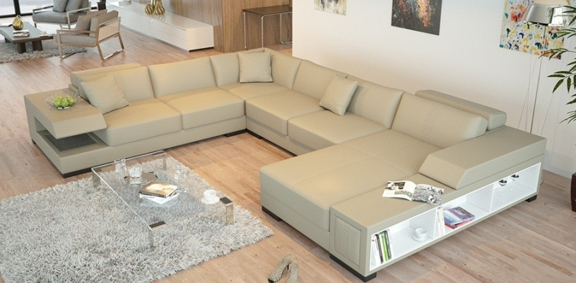 Mobilier de salon Canapé d'angle en U moderne Design élégant pour votre maison