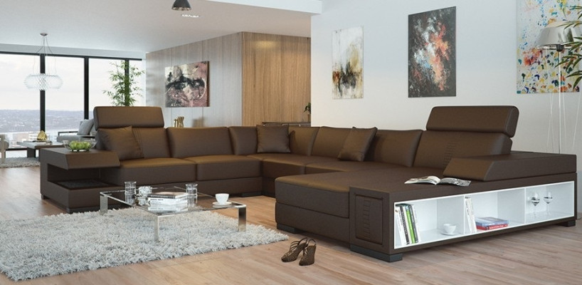 Détendez-vous avec style. Le canapé d'angle en U pour les espaces de vie modernes.