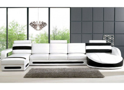 Paysage vivant Sofa avec USB Canapé d'angle Canapé d'angle Ensemble de garniture Canapés d'angle XXL