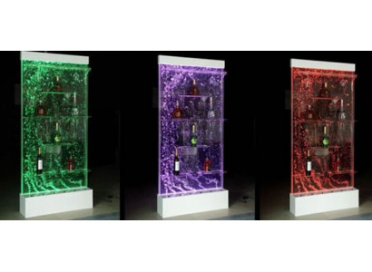 Étagères Concepteur Eclairé Led Mur d'Eau Étagère Bar Colonne Comptoir Colonnes d'Eau