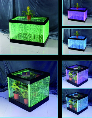 Table basse Table design Colonnes d'eau Colonne d'eau Tables de canapé LED