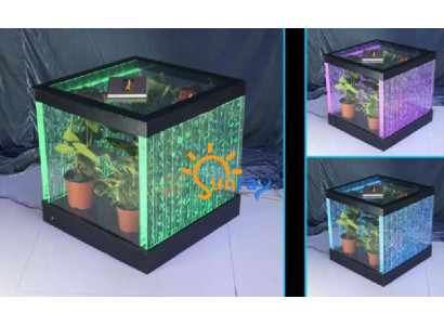 Conception Table Table Basse Colonnes d'eau Colonne Tables de canapé LED Illuminé