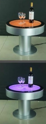 Conception Table Basse Table Basse Colonne d'Eau Colonne d'Eau Canapé LED Illuminé