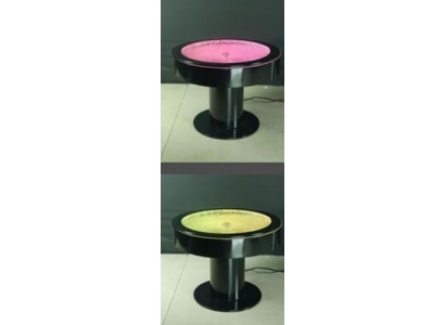Table Ronde Bar Tables Rondes Jeu d'Eau LED Mobilier LED Illuminé