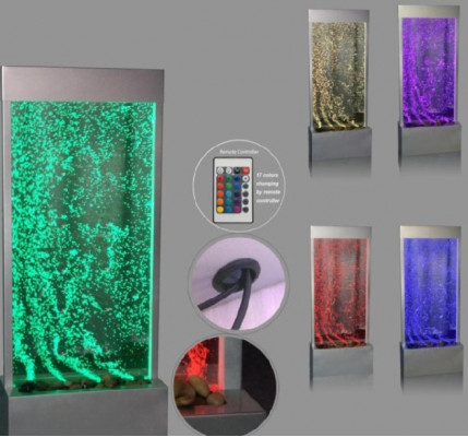 Conception de partitions en acier inoxydable pour colonnes d'eau colonnes murs mur LED