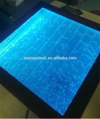 Conception Table Table Basse Colonnes d'Eau Décor Colonne Eau Tables de Canapé LED