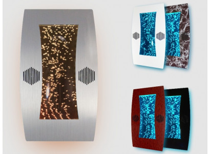 Conception de mur d'eau en led colonnes d'eau cascade cadre photo 50x80