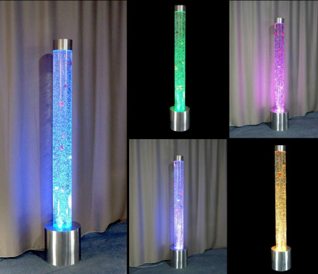 Colonne d'eau, colonnes à bulles d'eau décoratives de 180 cm avec LED pour poissons.